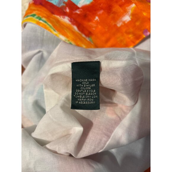 Lauren Ralph Lauren Womens Multi-Color Abstract Pleated Artsy Skirt Sz 6 Boho - Picture 6 of 7